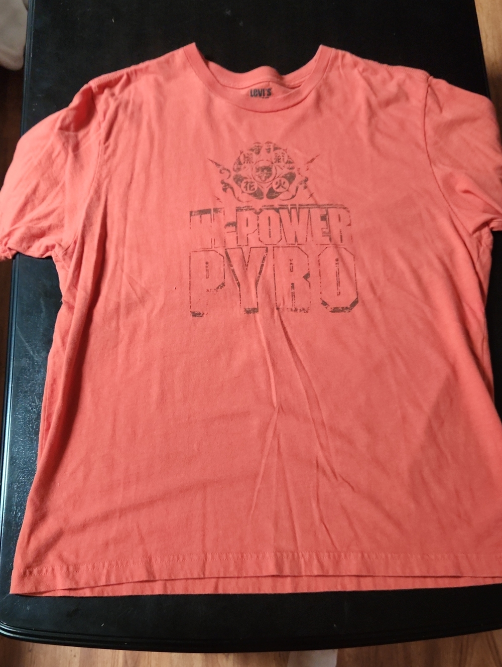 Levi's Men's Coral Red Graphic Short Sleeve Tee